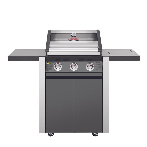 Beefeater 1600 3 Bnr BBQ & Side Bnr Trolley - Black